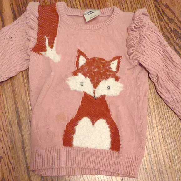 OshKosh B gosh Shirts Tops Pink Fox Sweater By Genuine Kids